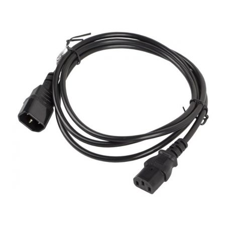 Lanberg CA-C13E-10CC-0018-BK Cable de alimentación C13 a C14 1,8m Negro